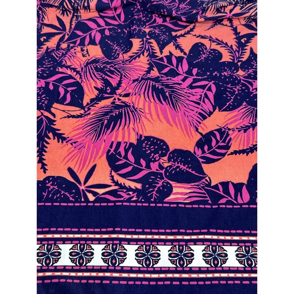 Tommy Bahama Women M Pink Tropical Palm Tree Maxi Tank Dress Cover Up Beach - Picture 5 of 7